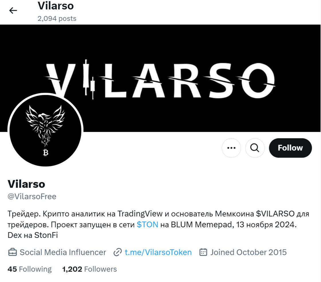 vilarso токен курс