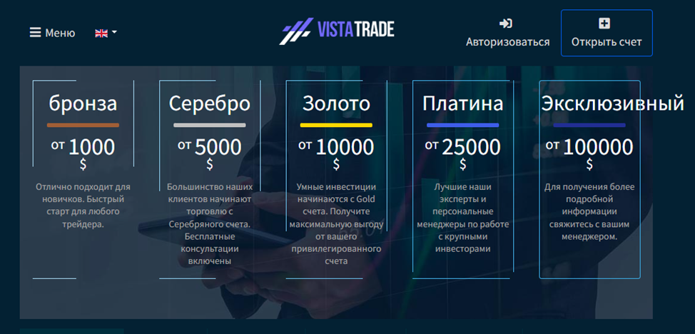 виста трейд