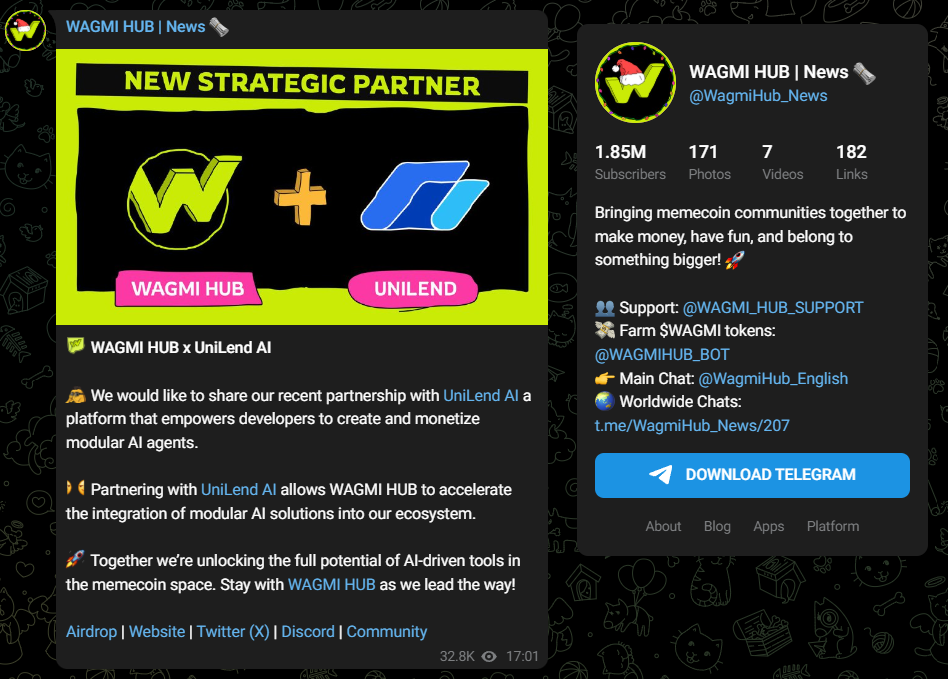 wagmi hub когда листинг