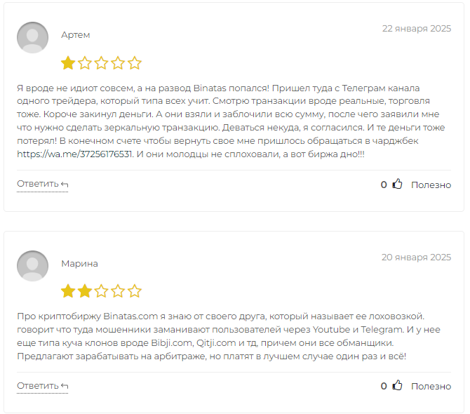 binatas отзывы