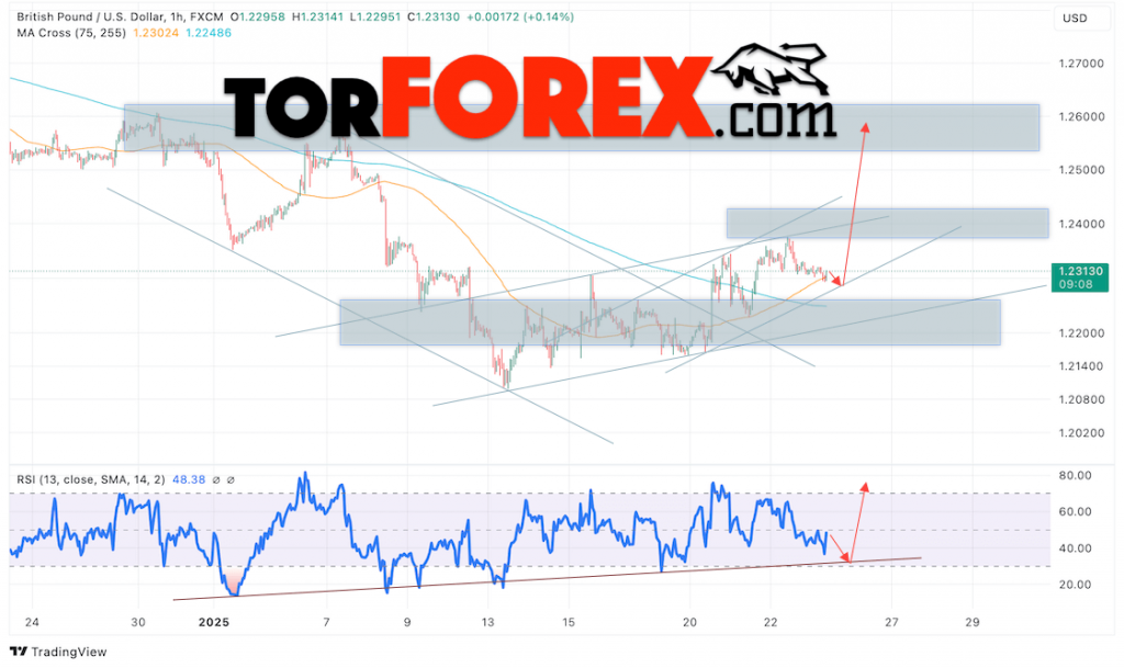 GBP/USD прогноз Британского Фунта на 24 января 2025