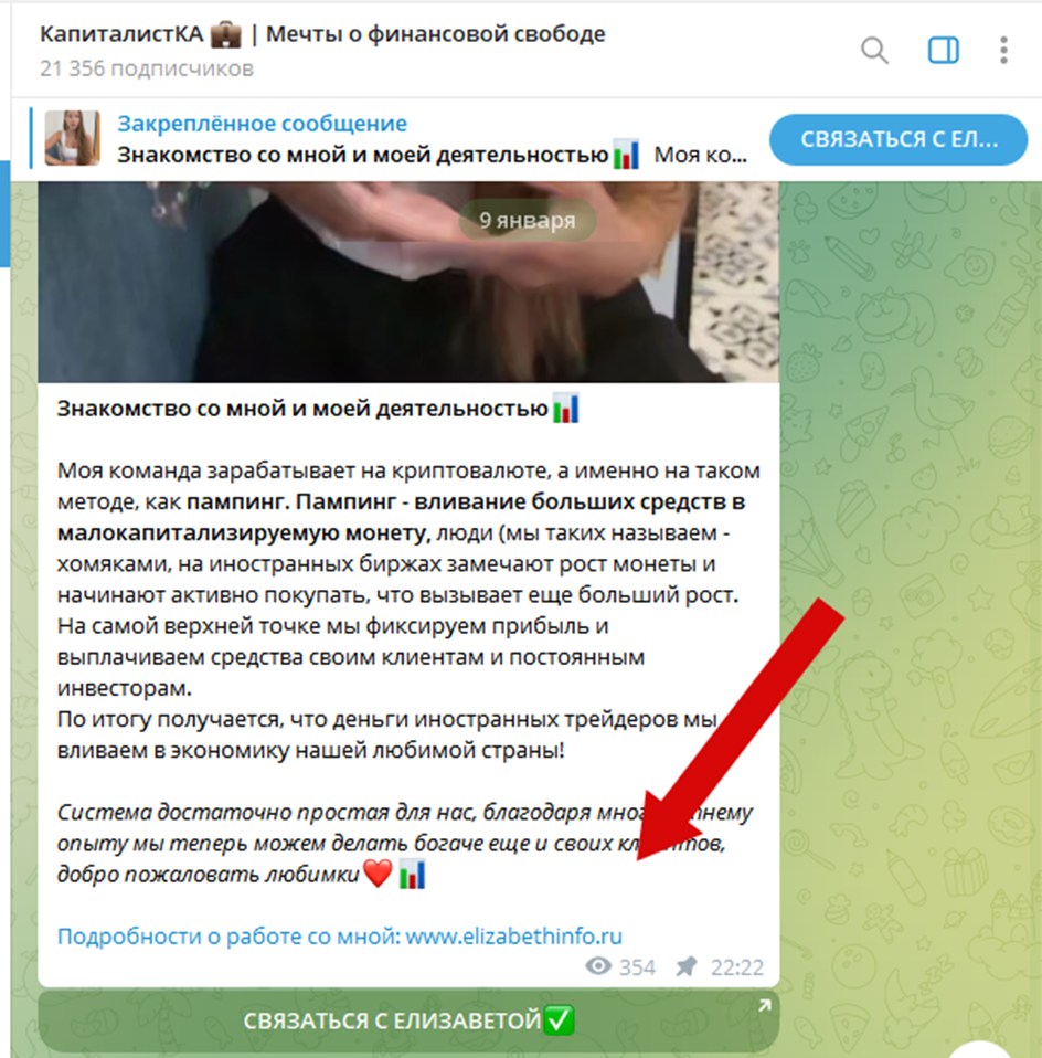 капиталистка телеграм