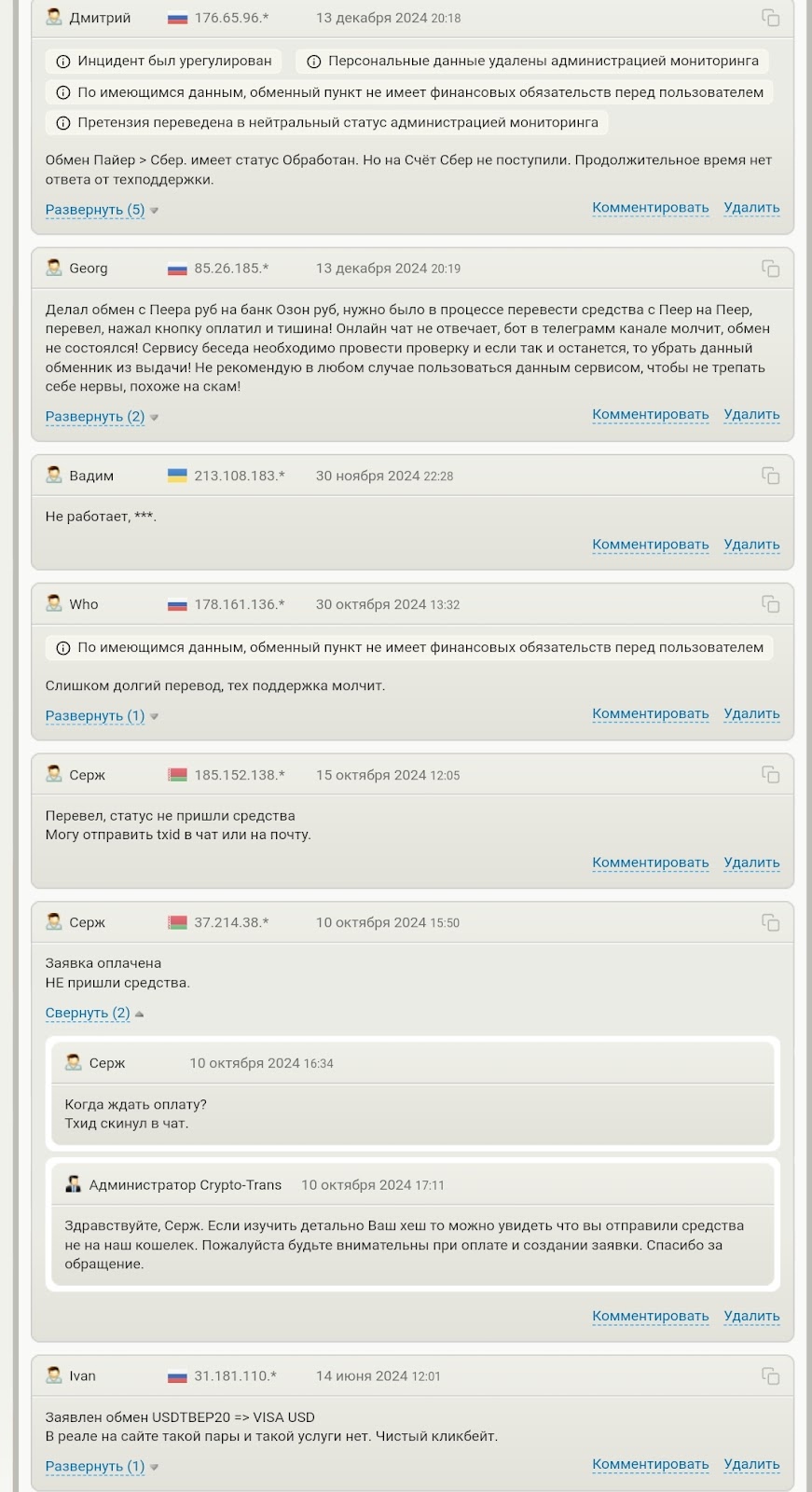 крипто транс