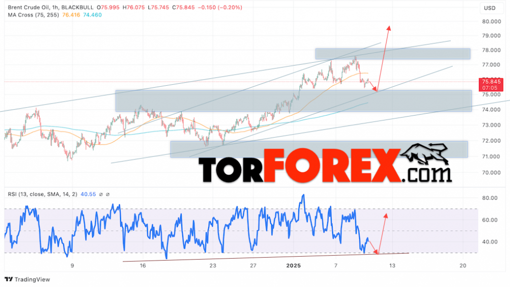 Нефть прогноз цены Brent на 10 января 2025