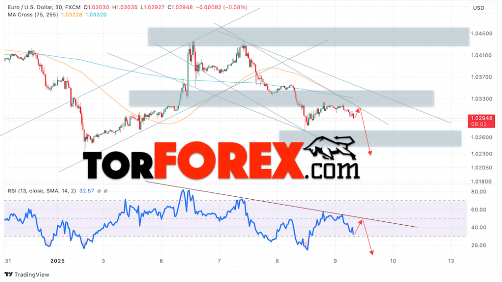 Прогноз Евро Доллар EUR/USD на 10 января 2025