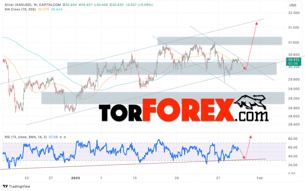 Прогноз Серебра на сегодня 30 января 2025