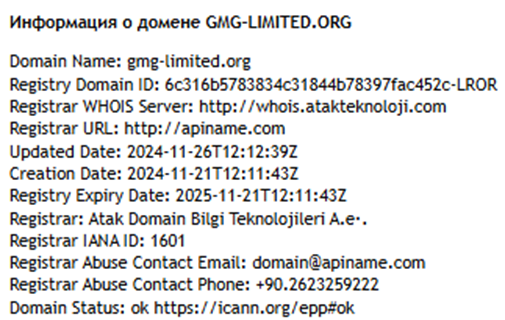 User Gmg Limited Org