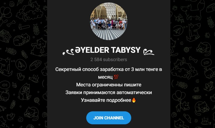 алма тюлемисова telegram сайт