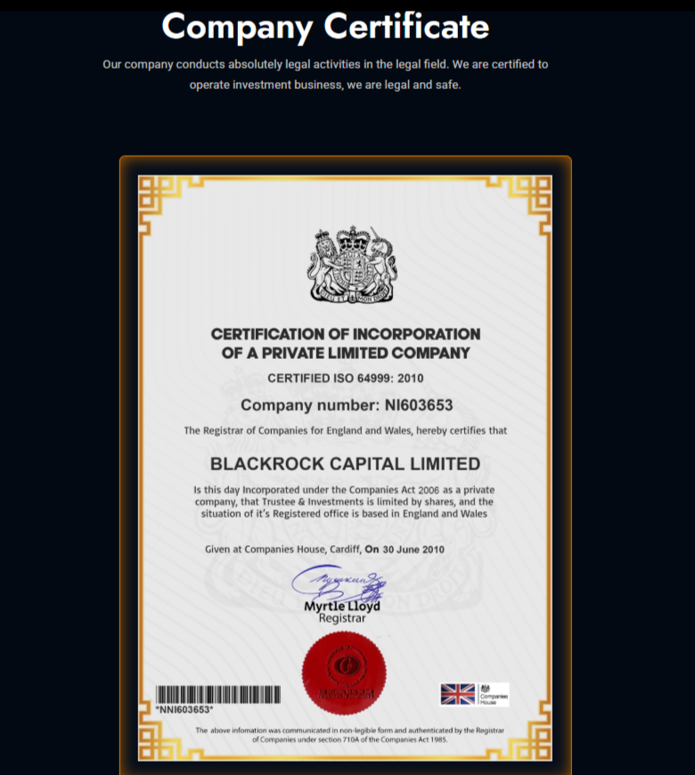 blackrock capital limited тг