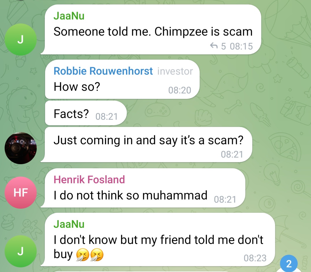 chimpzee telegram