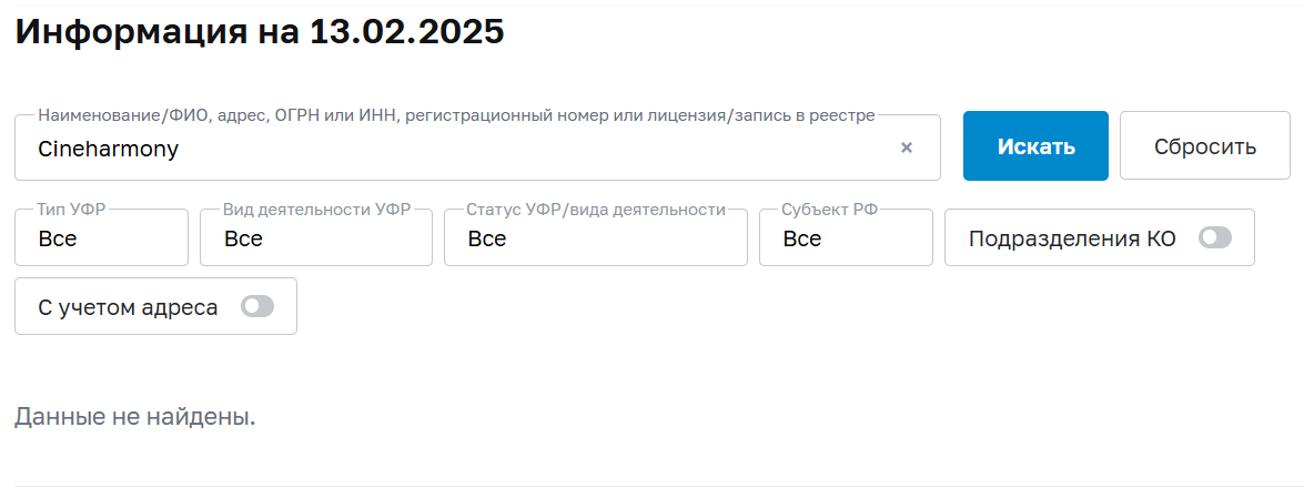 cineharmony отзывы