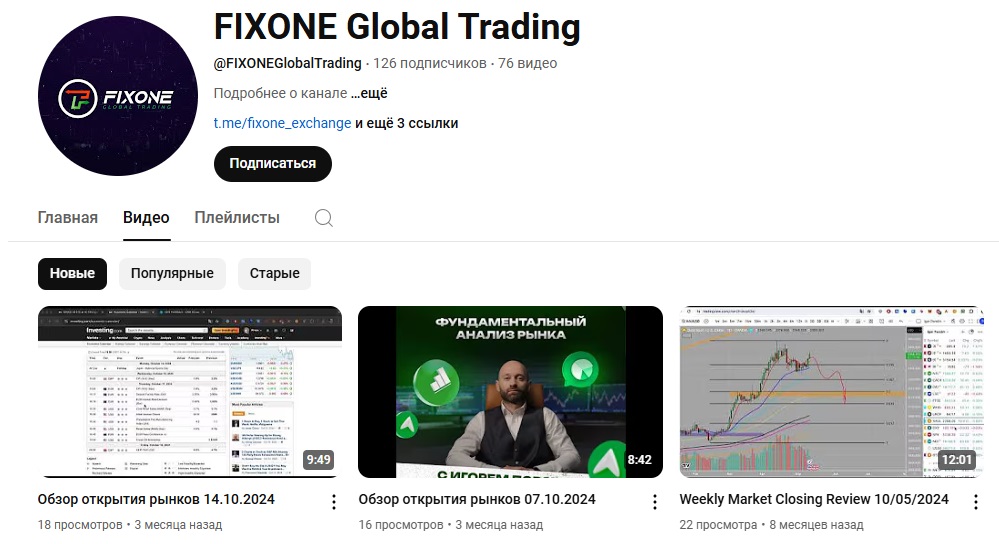 fixone global trading