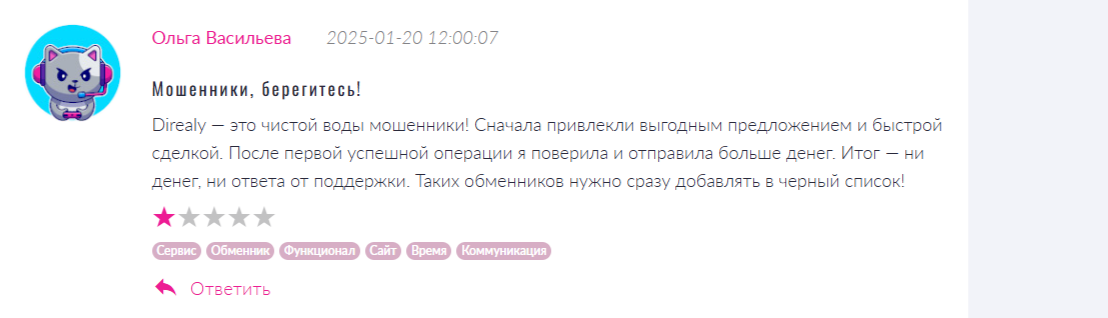 direaly отзывы