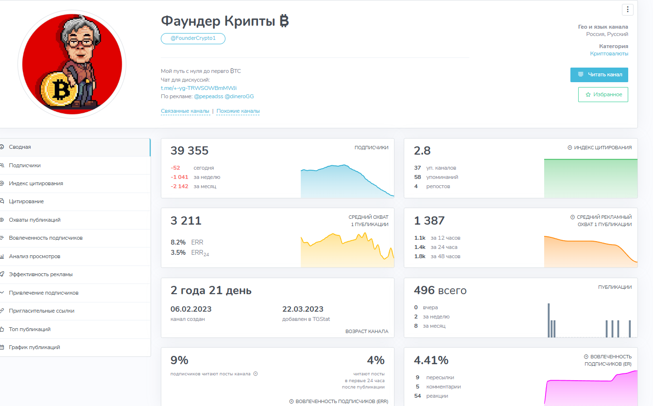 founder crypto тг канал