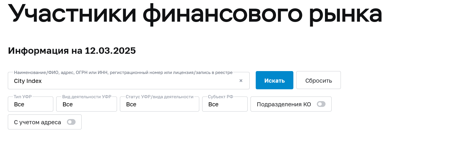 сити индекс
