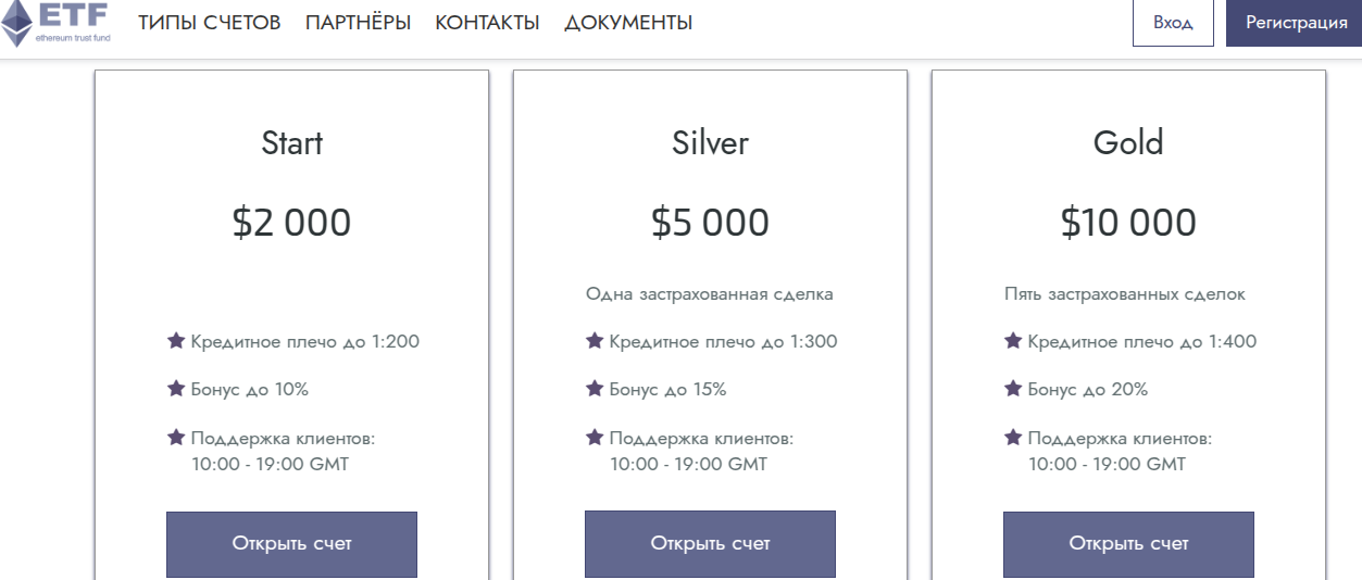 ethereum trust fund отзывы