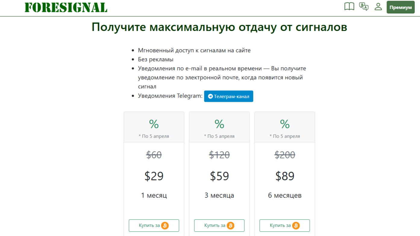 Foresignal отзывы