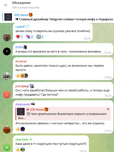 gift news телеграм канал