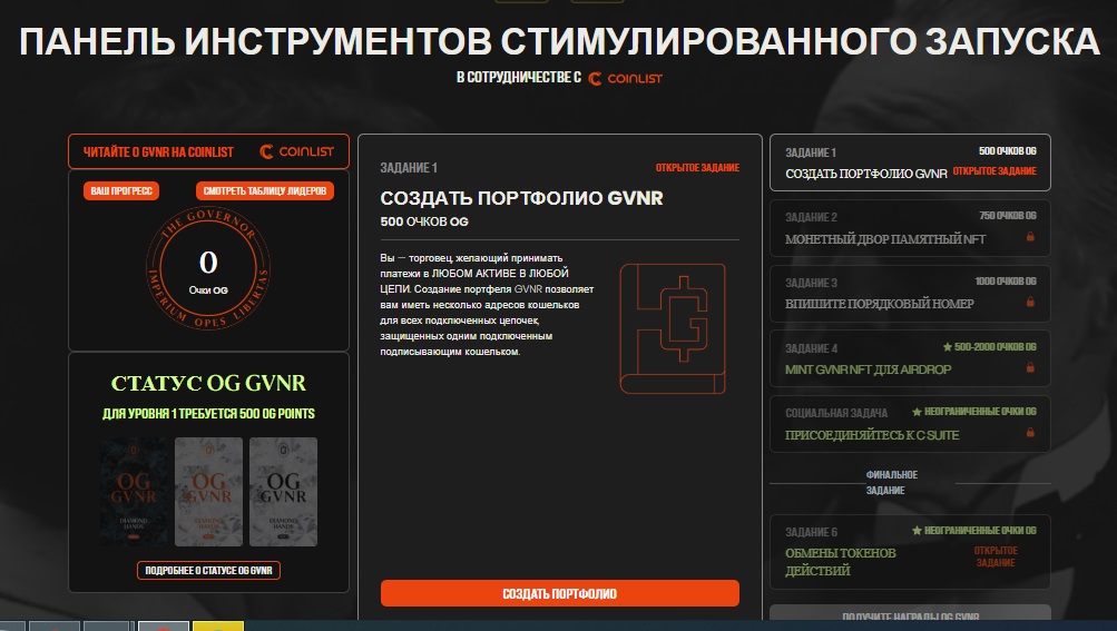 gvnr токен курс