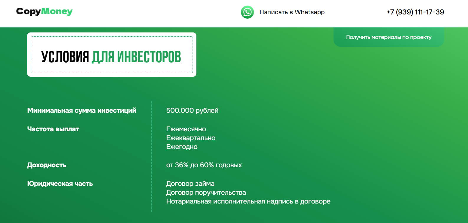 Копимани Инвест ру отзывы