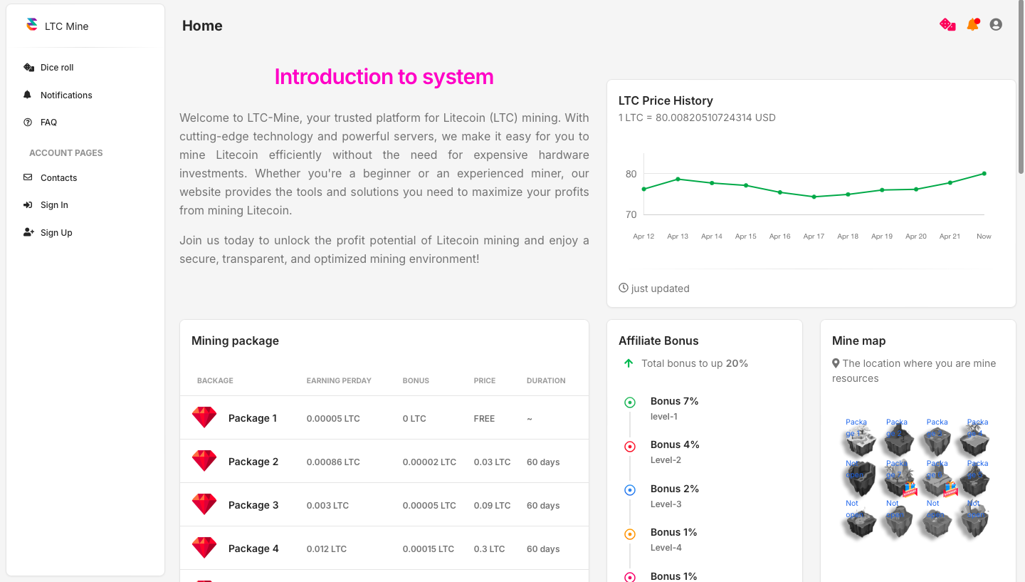 ltc mine com