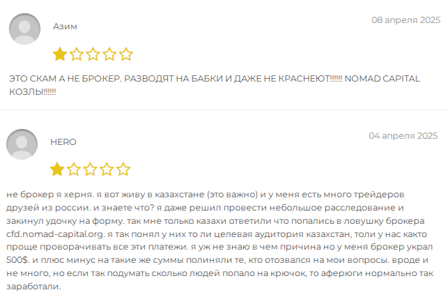 nomad capital отзывы