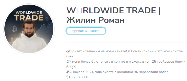 роман жилин телеграм