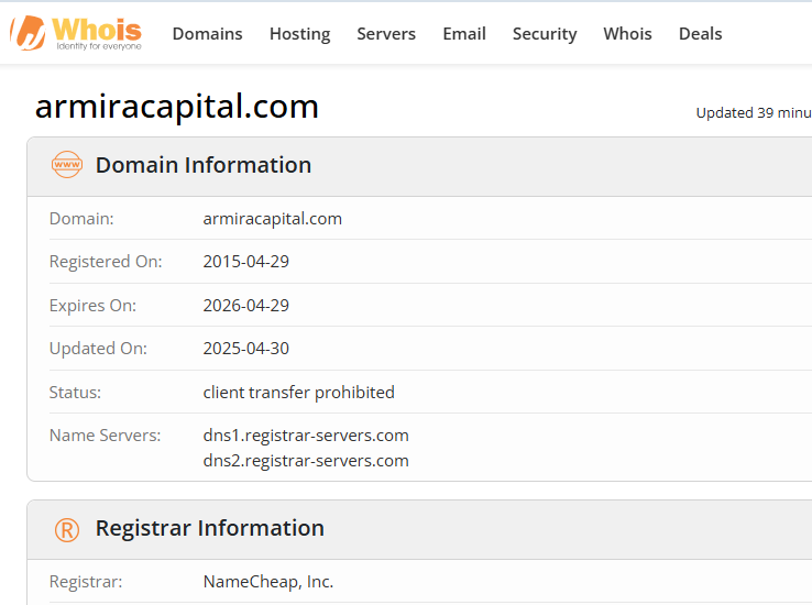 armira capital лохотрон