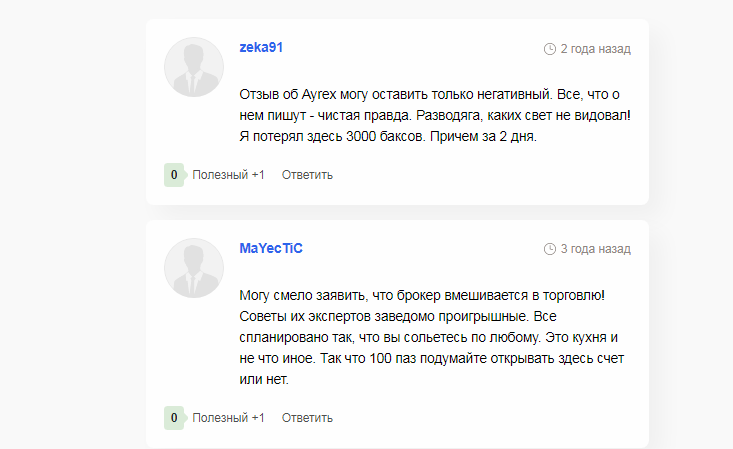 ayrex отзывы