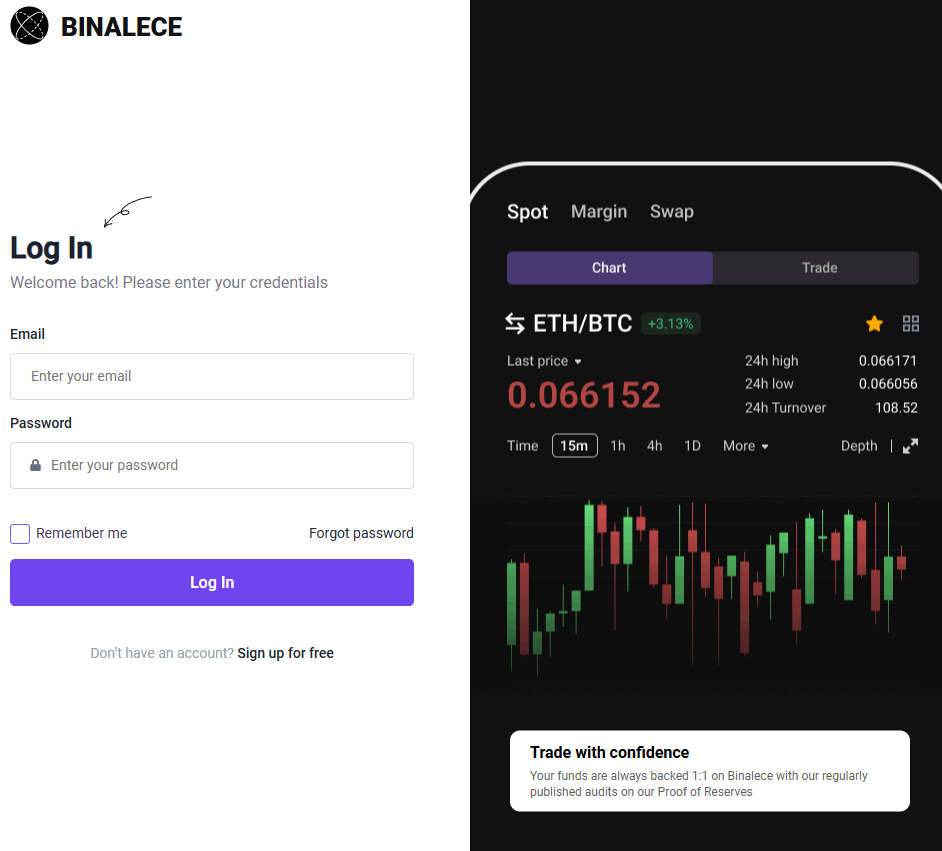 binalece биржа