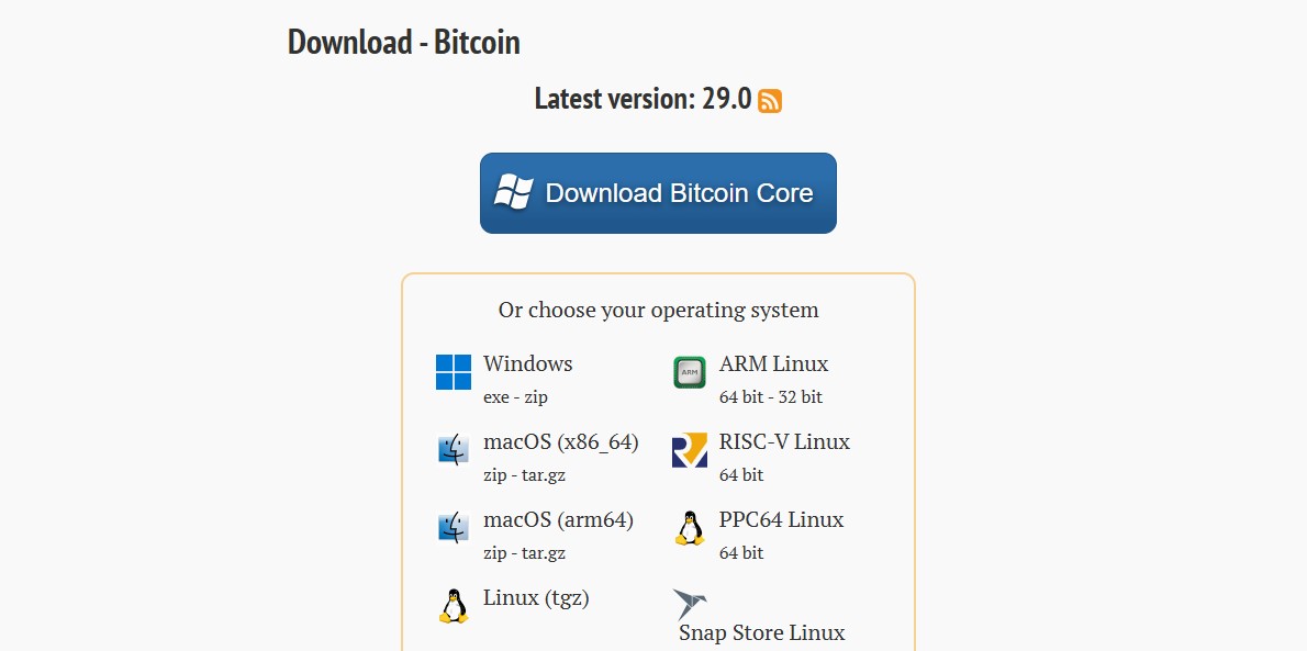 bitcoin core wallet