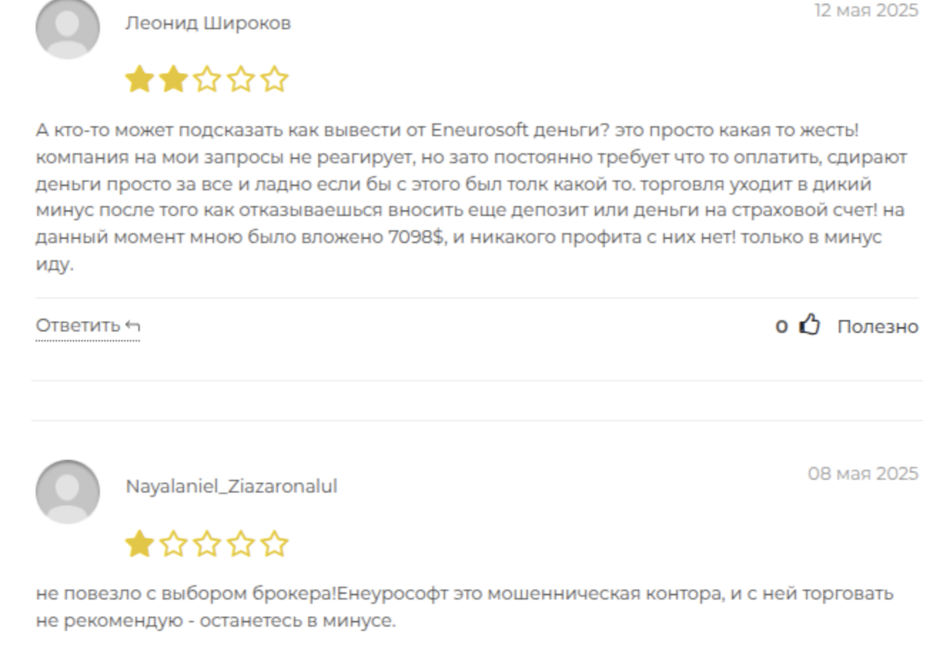 eneurosoft брокер