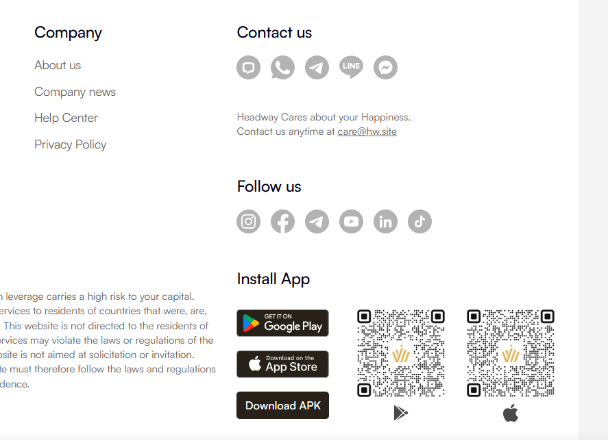 headway trading app