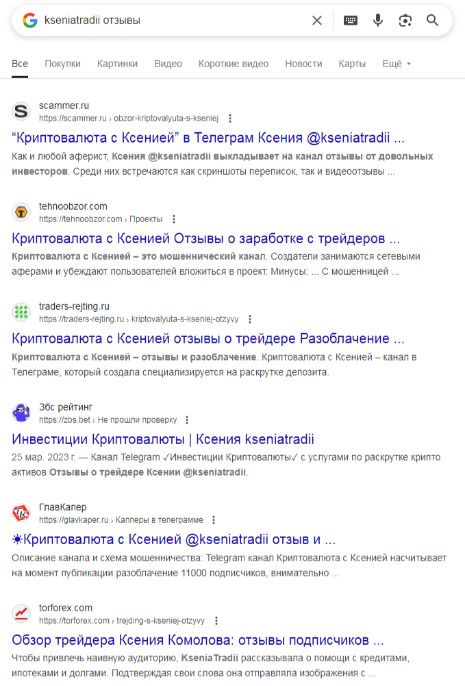 kseniatradii отзывы