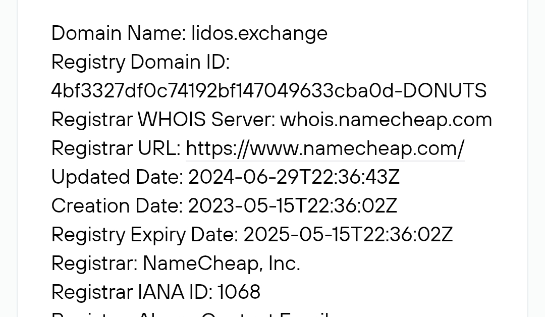 lidos exchange