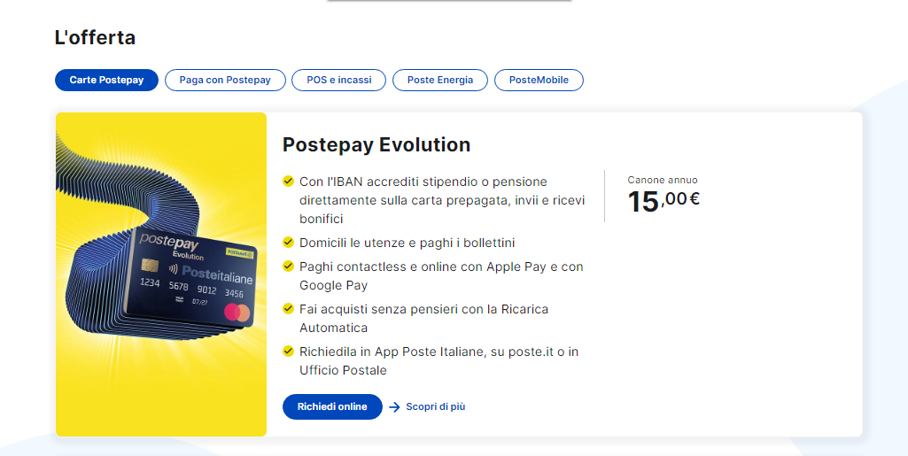 servizio clienti posteitaliane it