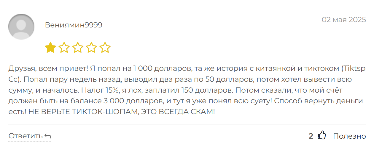 Тиктсп Сс
