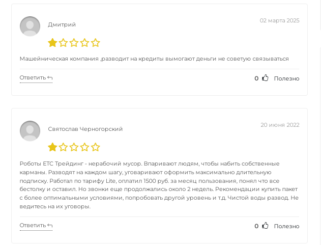 етс трейдинг