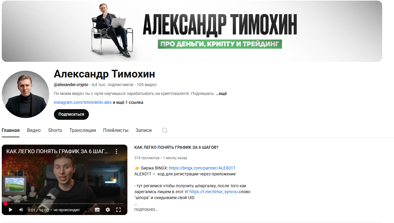 александр тимохин трейдер