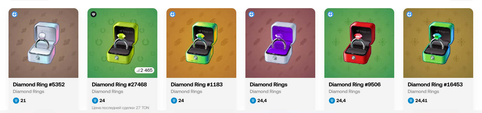 diamond ring nft telegram