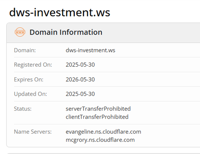 Dws Investment Ws скам