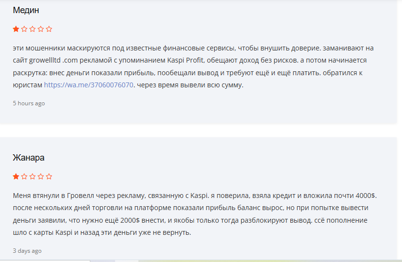 growell ltd отзывы
