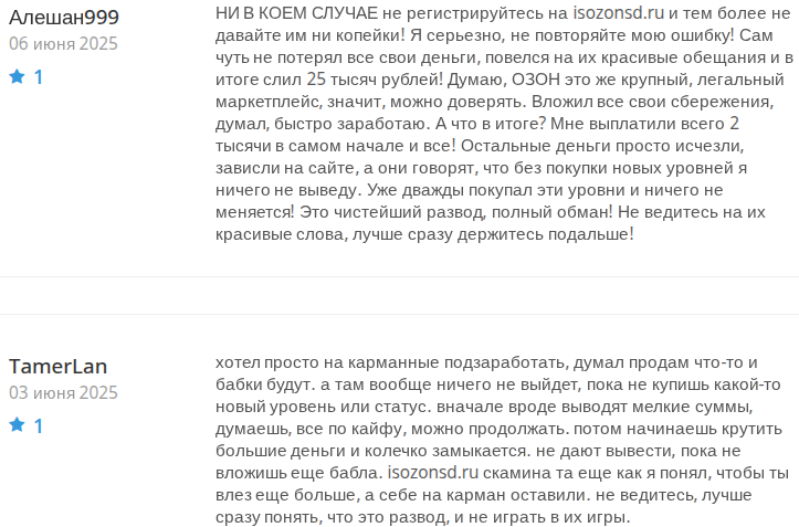 isozonsd инвестиции