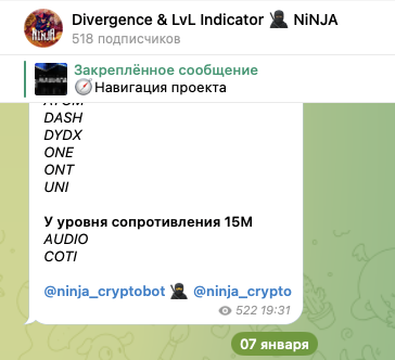 ninja crypto telegram