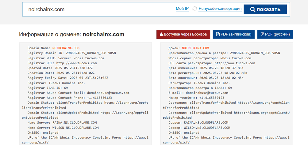 Noirchainx отзывы биржа