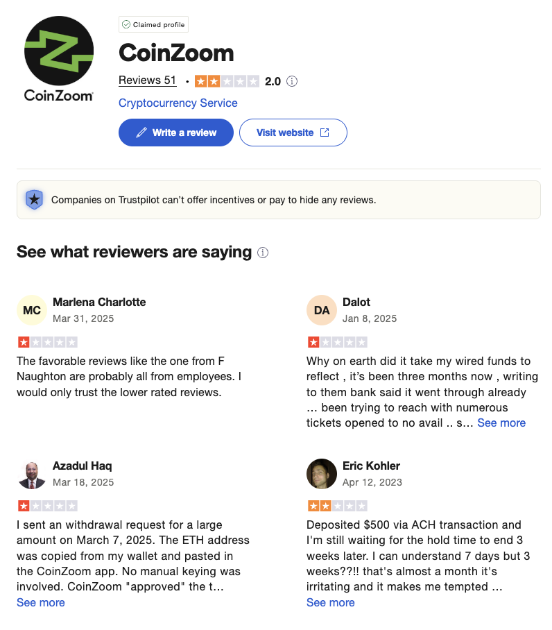 отзывы о coinzoom com