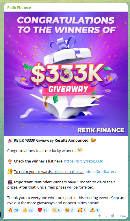 retik finance криптовалюта