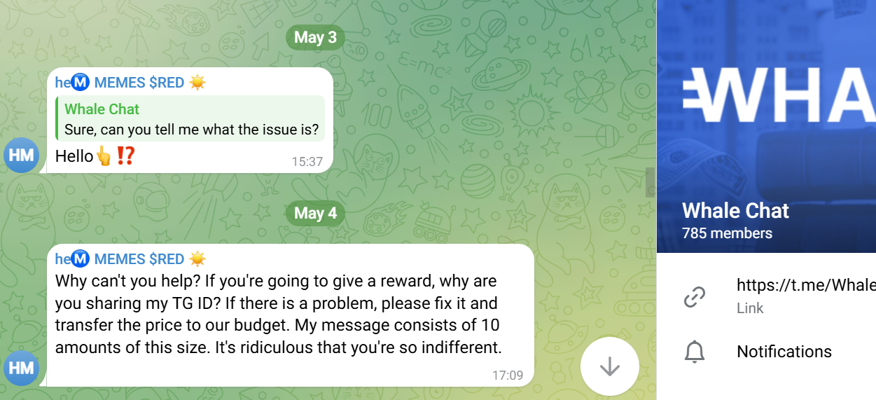the whale app bot