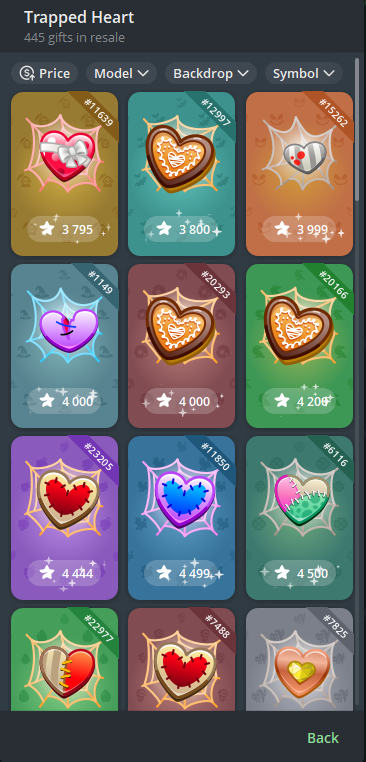 trapped heart telegram
