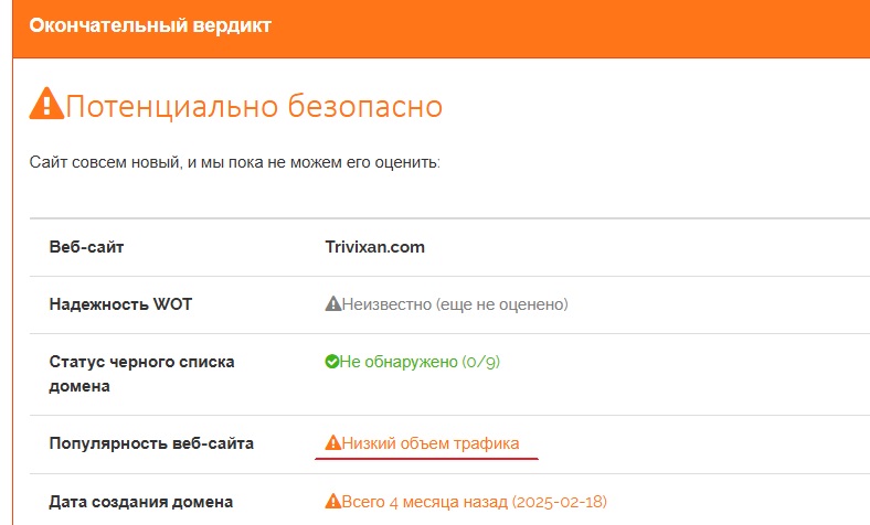 trivixan com отзывы